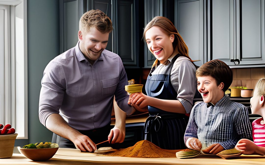 DYS DoYourSpice® Family with kids enjoying spice blending